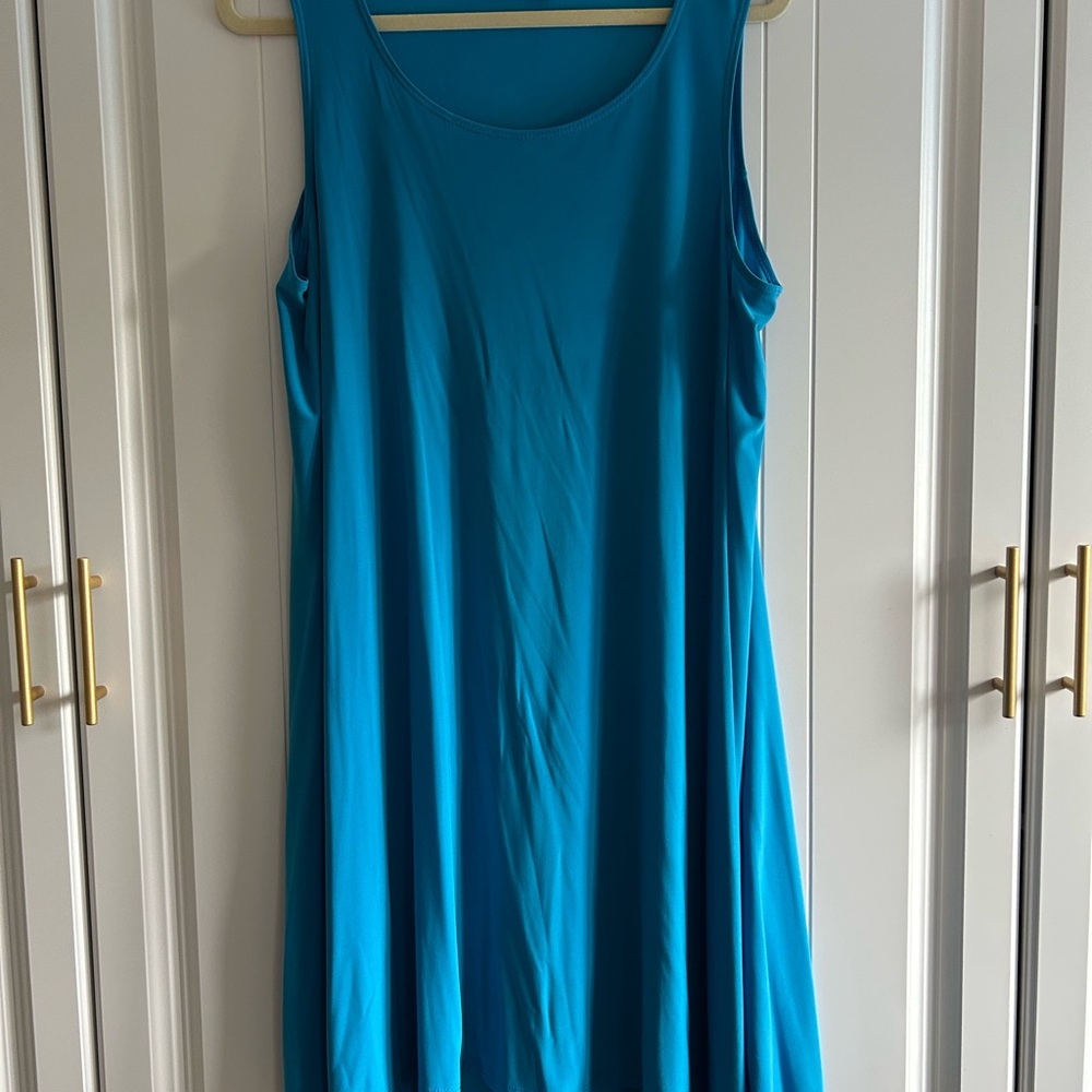 MSK Teal Sleeveless Dress